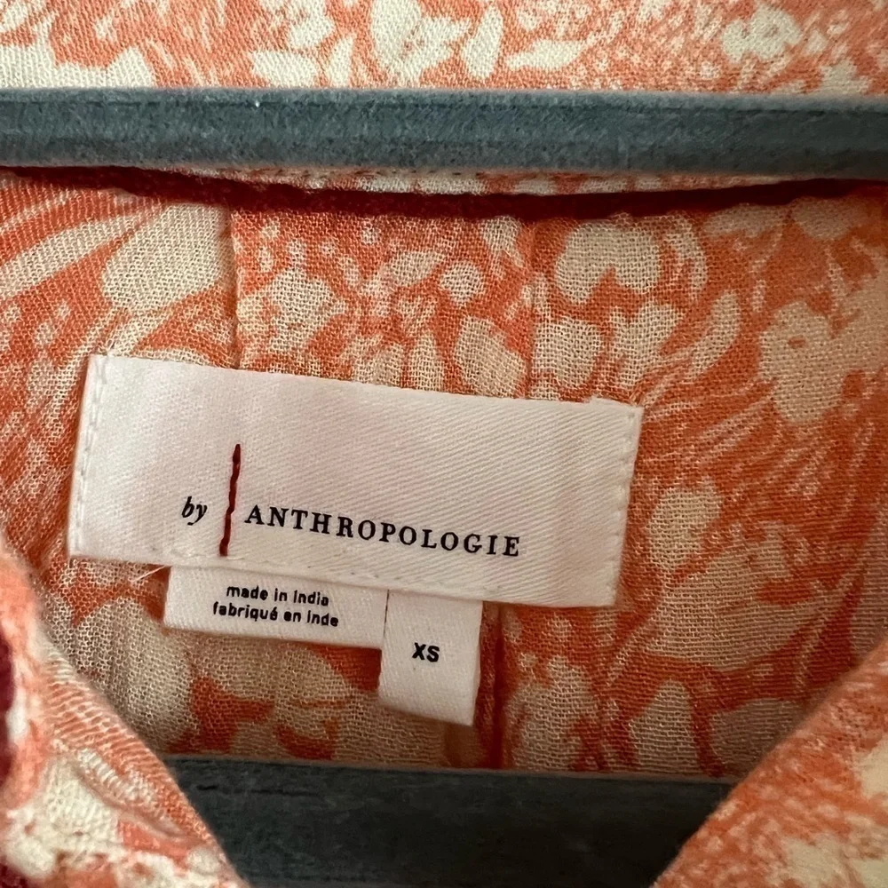 Anthropologie Claudia Embroidered Babydoll Tunic. Flowy. EUC! Size XS. - Picture 5 of 9
